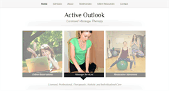 Desktop Screenshot of activeoutlookmassage.com